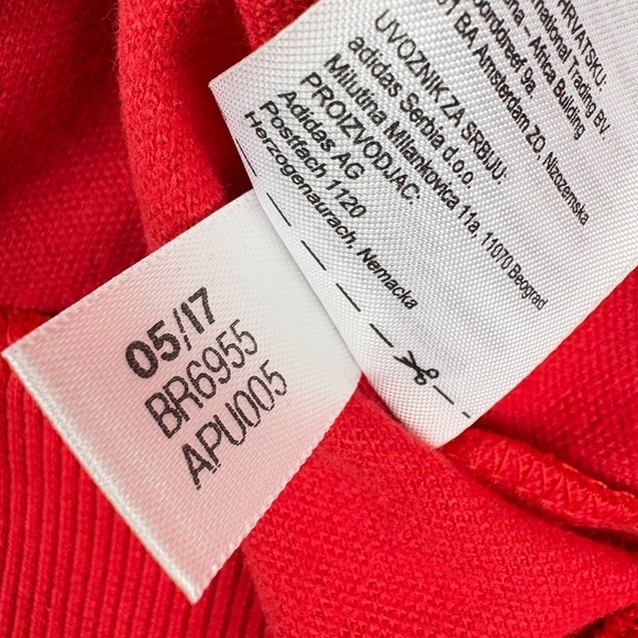 NWT ADIDAS Originals Beckenbaur Vivid Red Track Jacket Size Medium - Picture 12 of 13